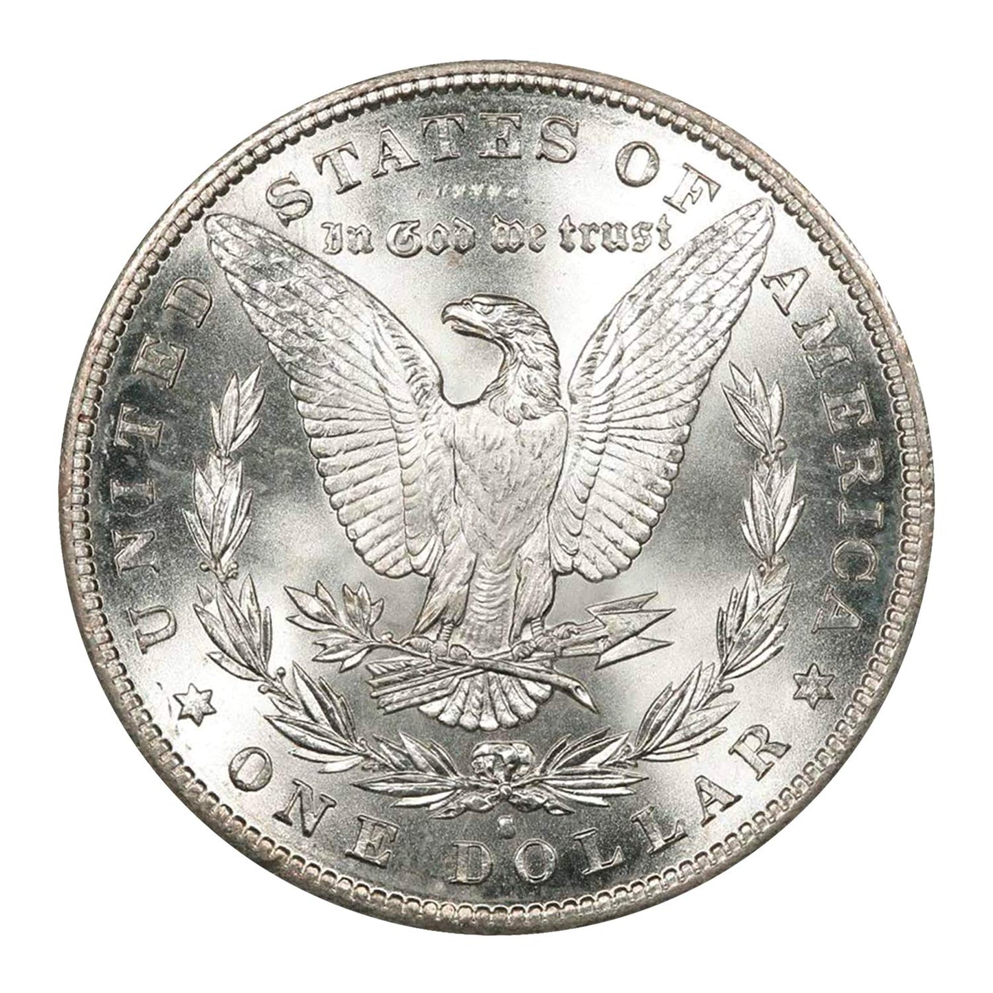 USA 1879 S Morgan 90% Silver Dollar Coin - $1 Brilliant Uncirculated United States Mint