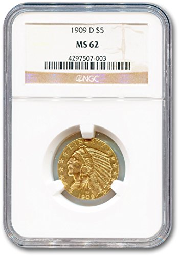 $5.00 Gold Half Eagle Denominational 2-Coin Set MS-62