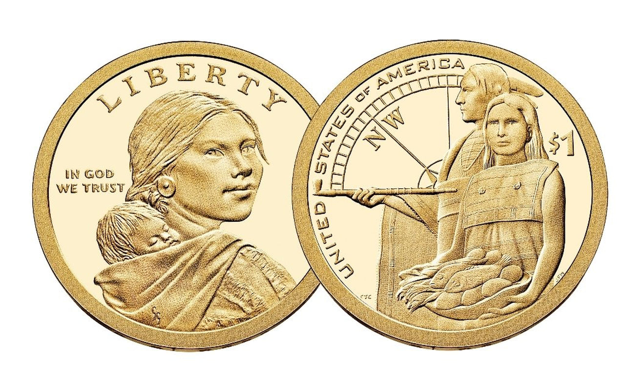 2014 P, D Native American (Sacagawea/Golden) Dollar 2 Coin Set Uncirculated