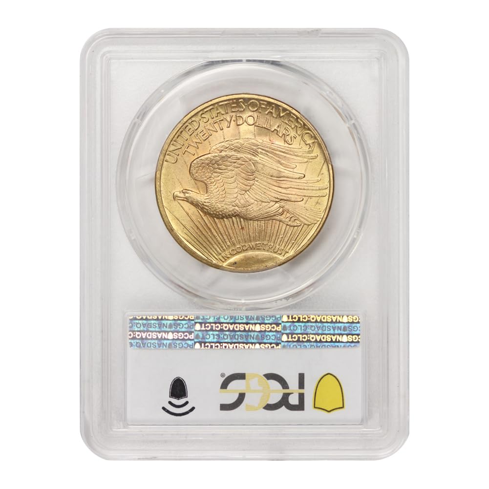 Coffret de pièces de collection : Double Eagle Saint-Gaudens en or américain de 1920, qualité MS-64+