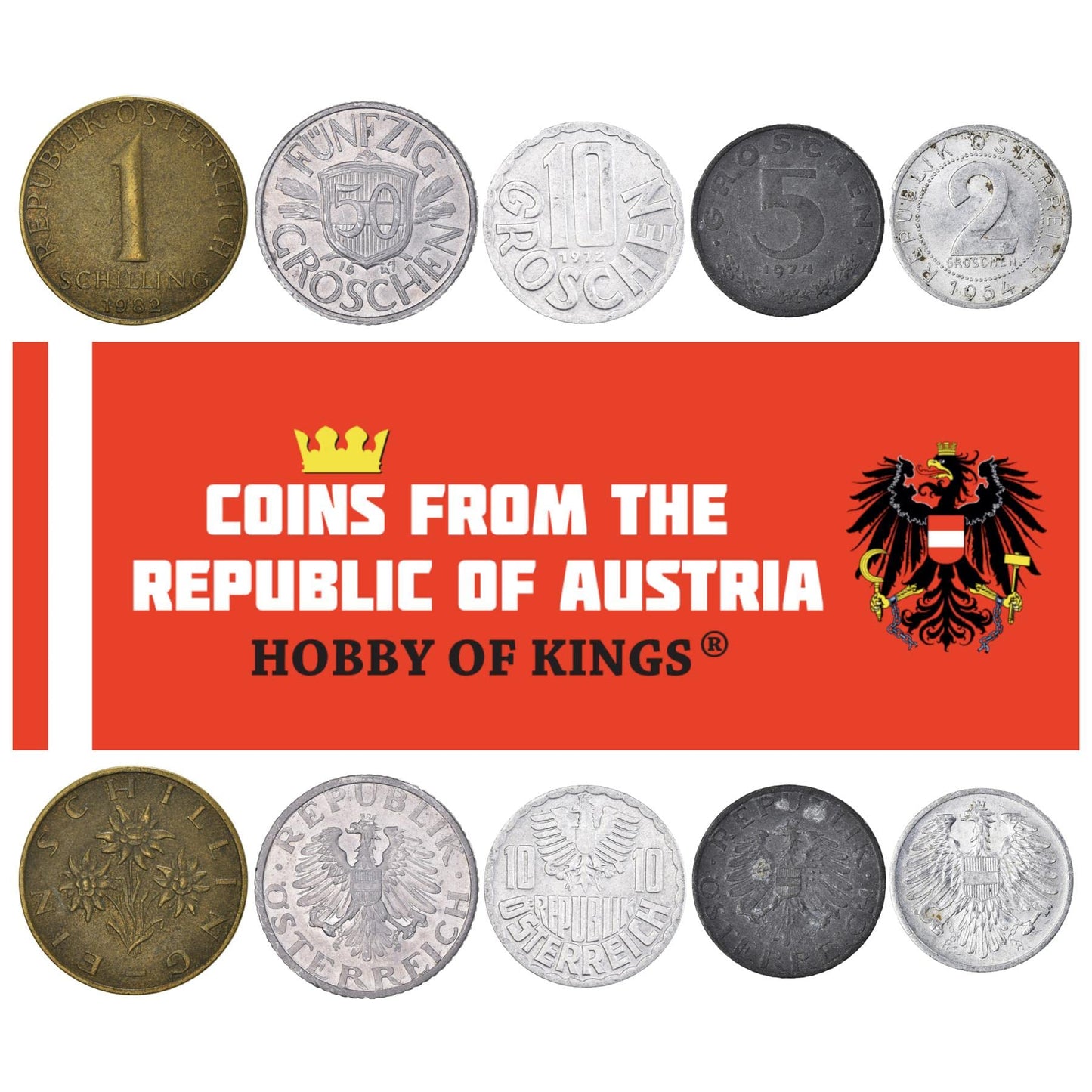 Hobby of Kings – Limited Edition Circulated Austrian Coin Collection