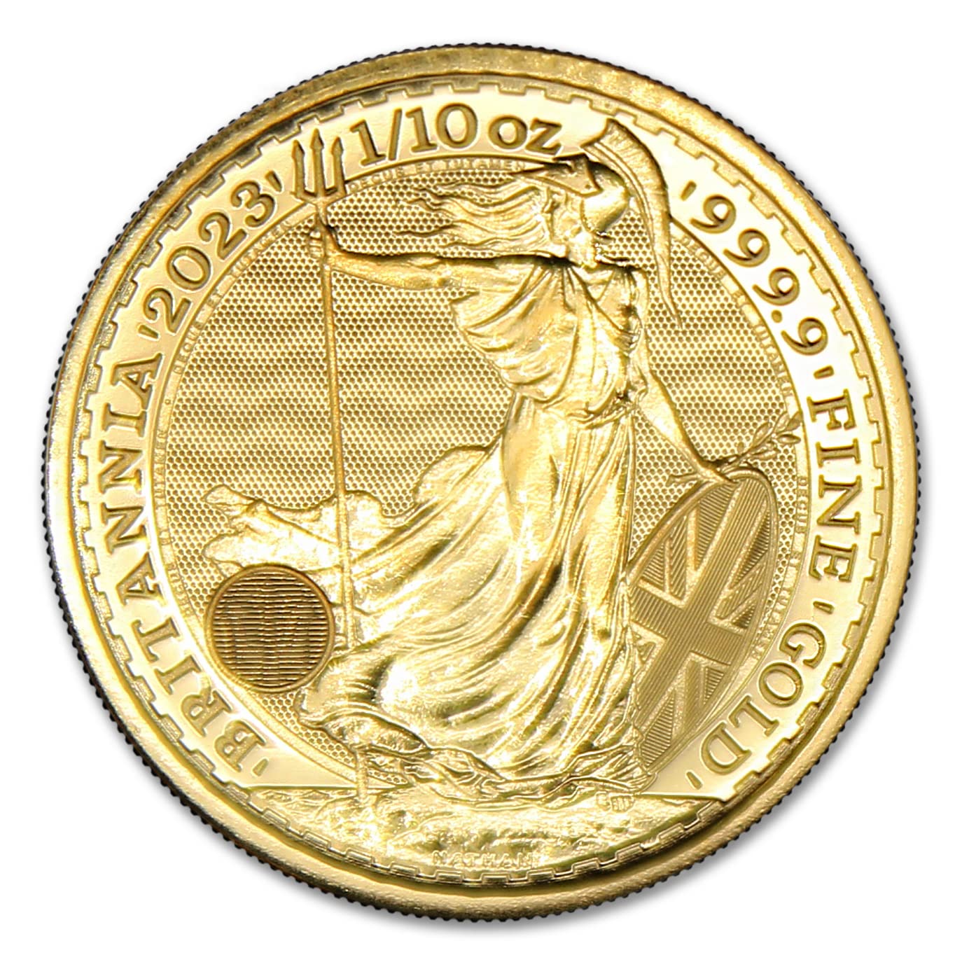 2023 1/10 oz British Gold Britannia Coin BU - With Certificate of Authenticity