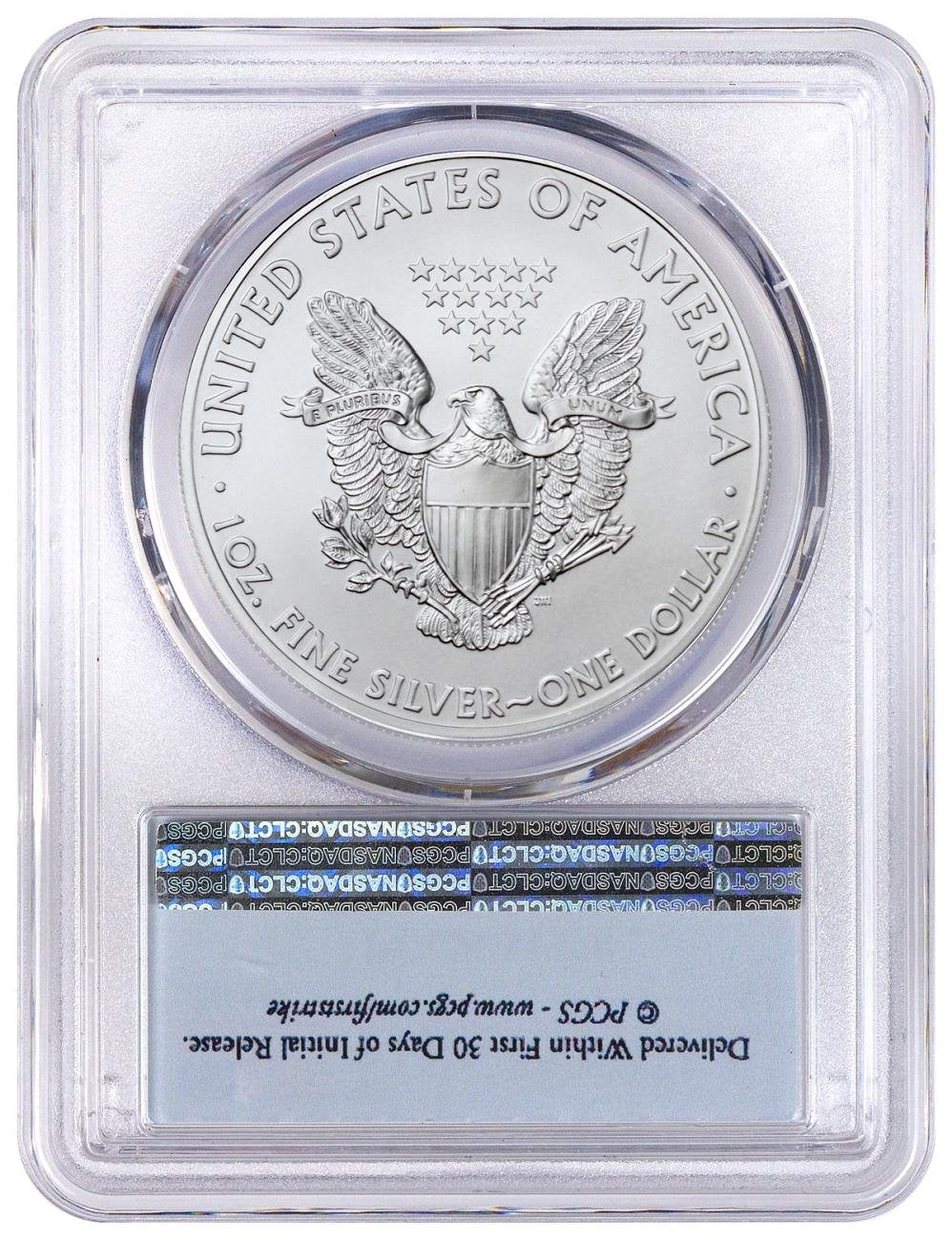 2017 Silver Eagle 2017 Silver Eagle PCGS MS-70 First Strike 1 Oz Silver $1 MS-70 PCGS MS