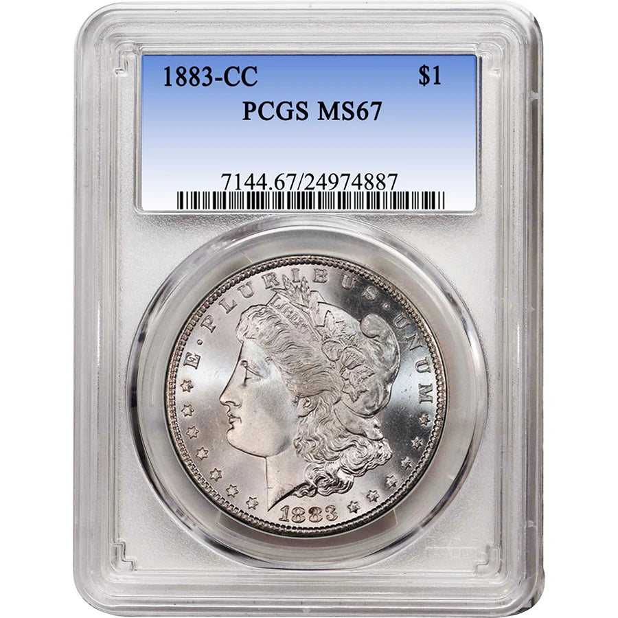 Dólar Morgan CC de 1883 PCGS MS66 — Plata de Carson City de alta calidad