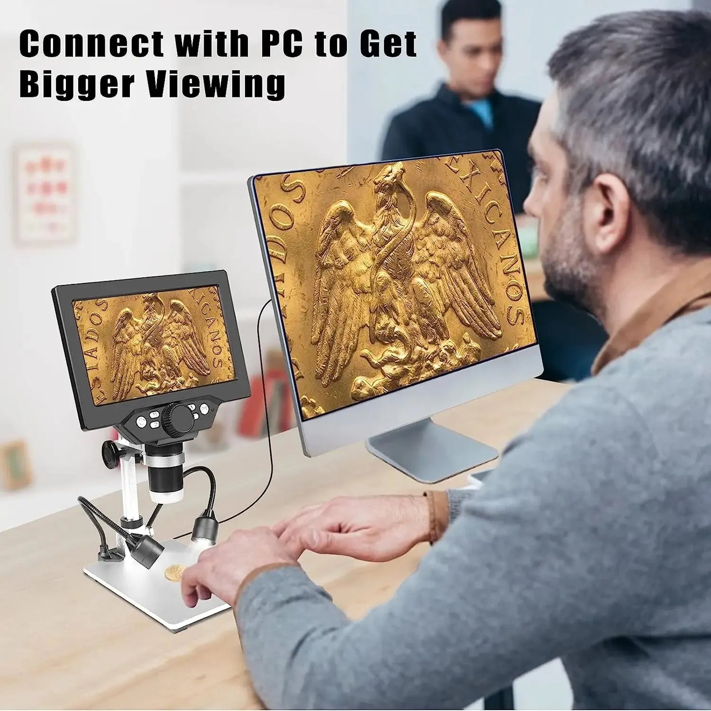 Advanced 7 Inch 1200X Microscope for Electronic Repairs - Best in Class"