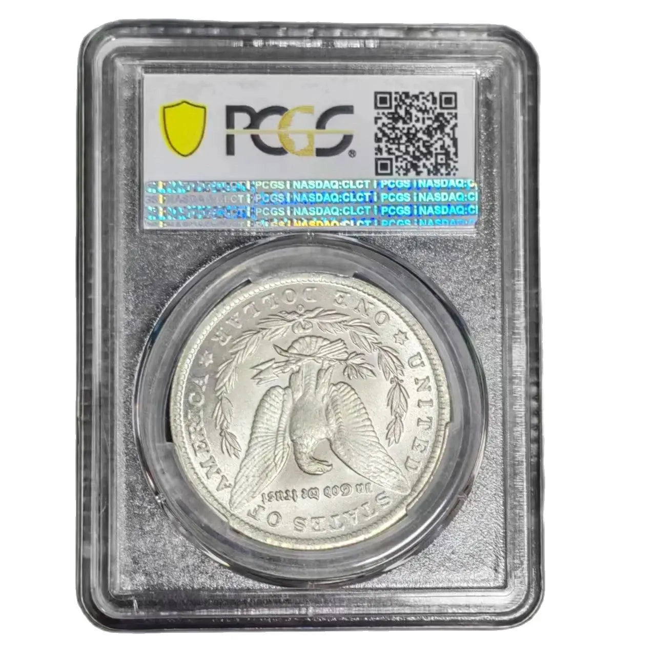 Rare 1896-O Morgan Silver Dollar – PCGS/NGC MS63+ Graded Coin in Display Box