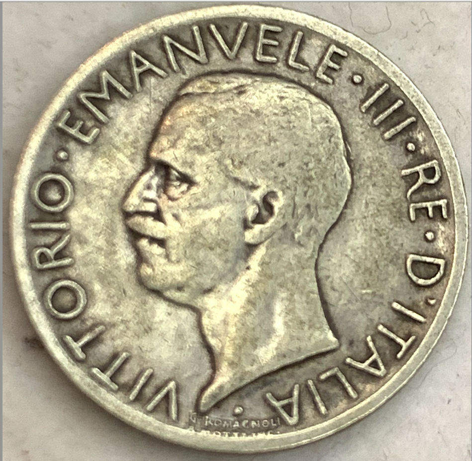 Collectible 1926-1935 Italian 5 Lire - Rare Vittorio Emanuele III coin