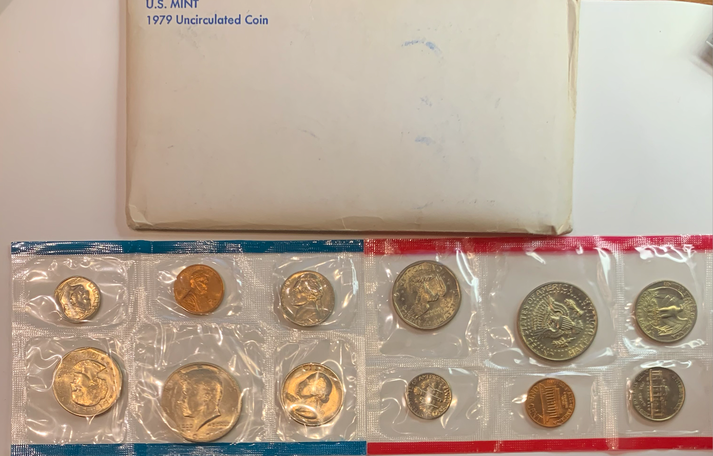 Official 1979 U.S. Mint 12-Coin Set - Philadelphia & Denver