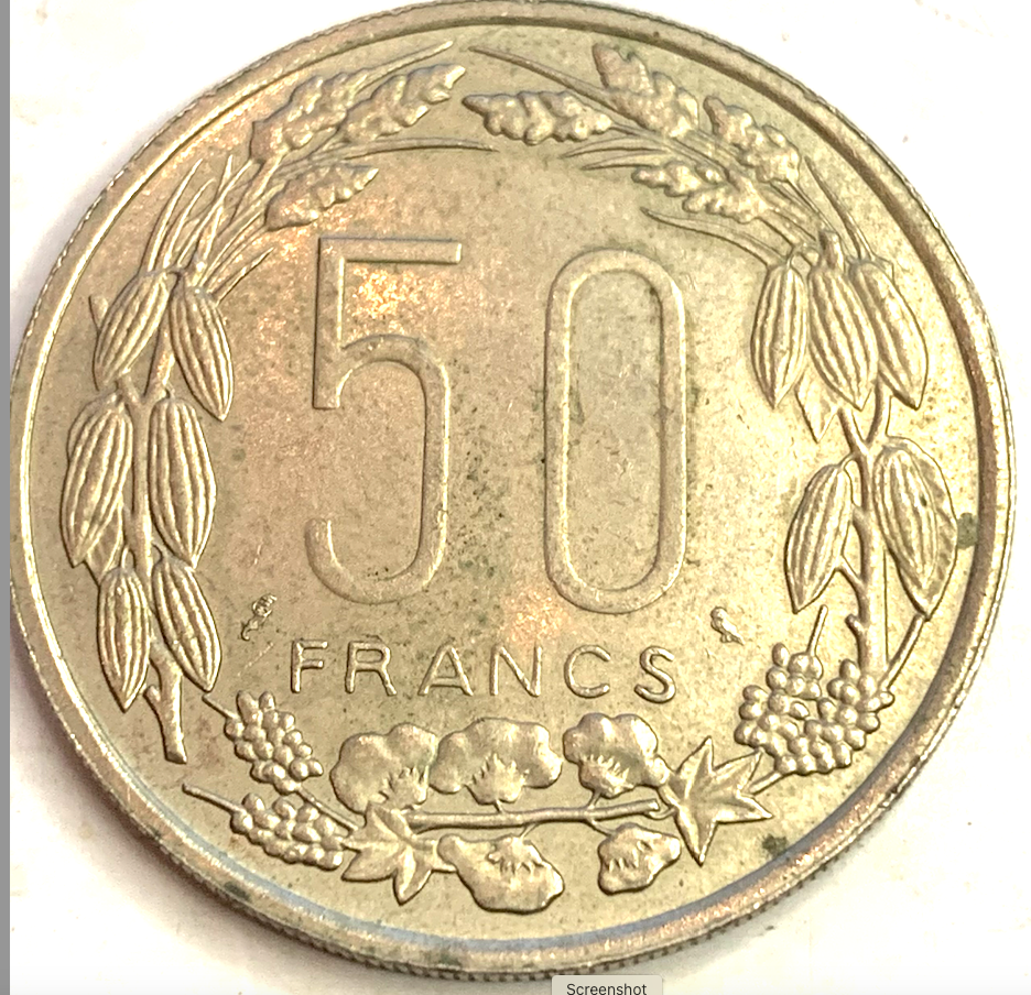 Rare 1961 Equatorial African States 50 Francs Coin – Limited 5M Mintage!