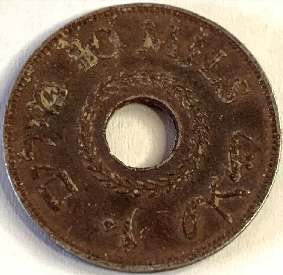 Rare 1946 British Palestine 10 Mils Coin – Only 1 Million Minted