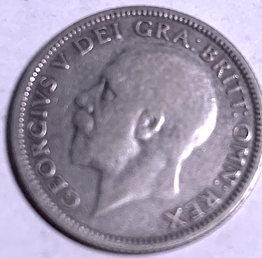 Best Seller: UK 1 Shilling 1933 (George V) – .500 Silver, KM#833, London Mint