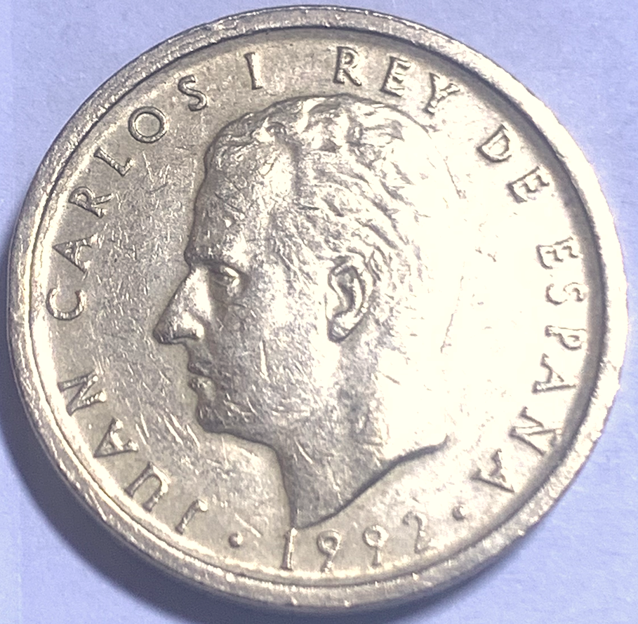 1992 Spain 100 Pesetas • King Juan Carlos I • KM#908 • Madrid • BONUS 1988 Coin