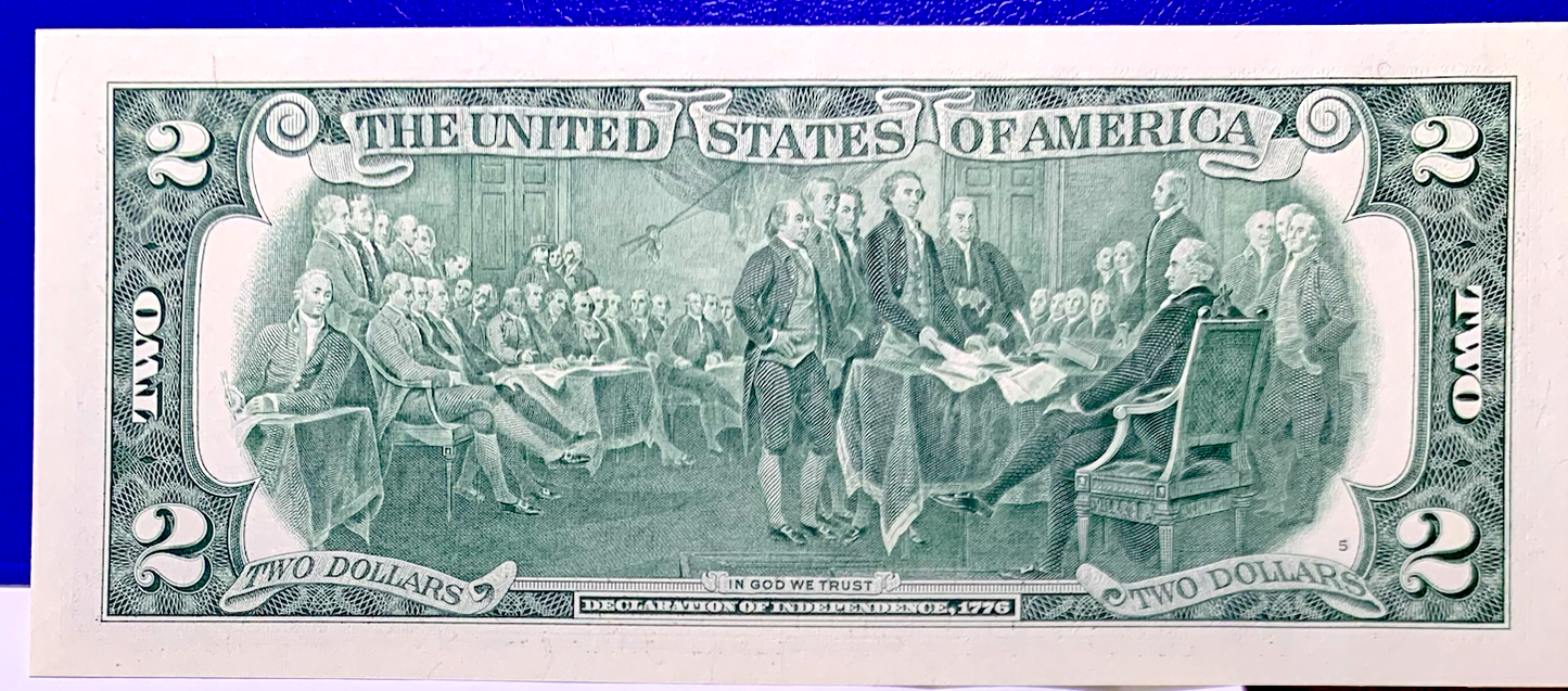 2017 $2 Jefferson Rainbow – Merrick Mint Colorized (Possible Serial Error)