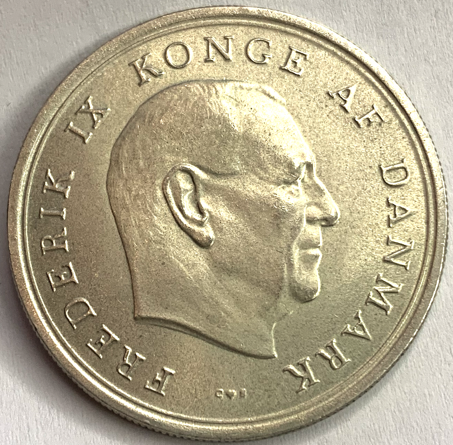 1967 Denmark 10 Kroner Princess Margrethe Wedding