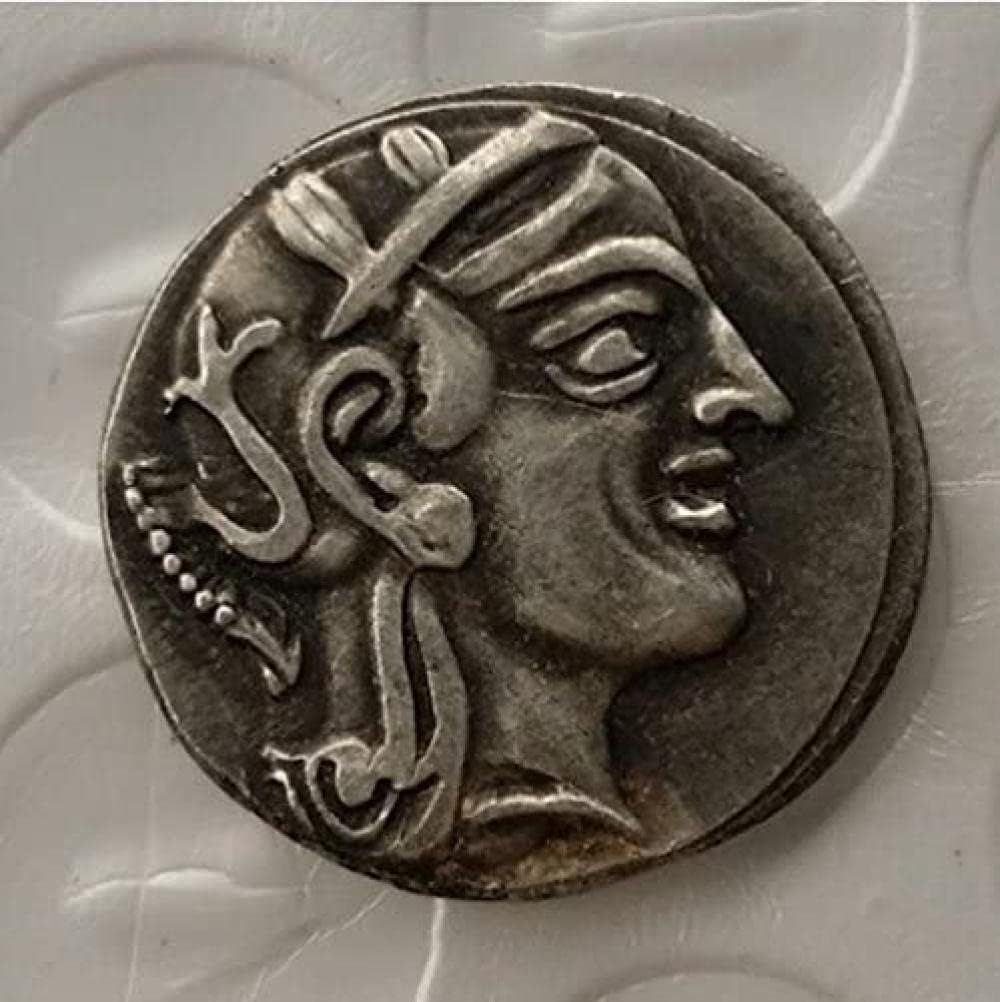 Copy Coin, Commemorative Coin, Coin Rare Vintage Ancient Athens Greece White Drake Atna Greek Owl Coin