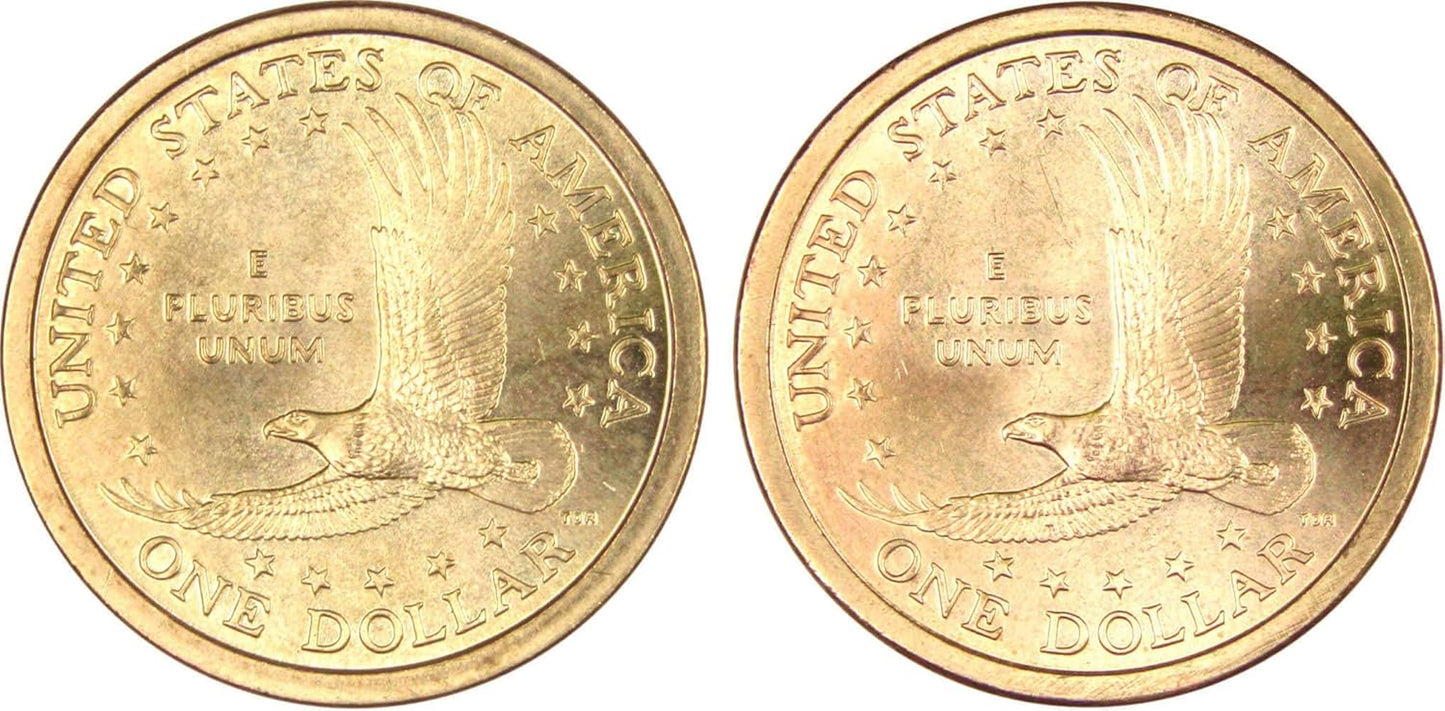2001 P&D Sacagawea Native American Dollar 2 Coin Set BU Uncirculated $1
