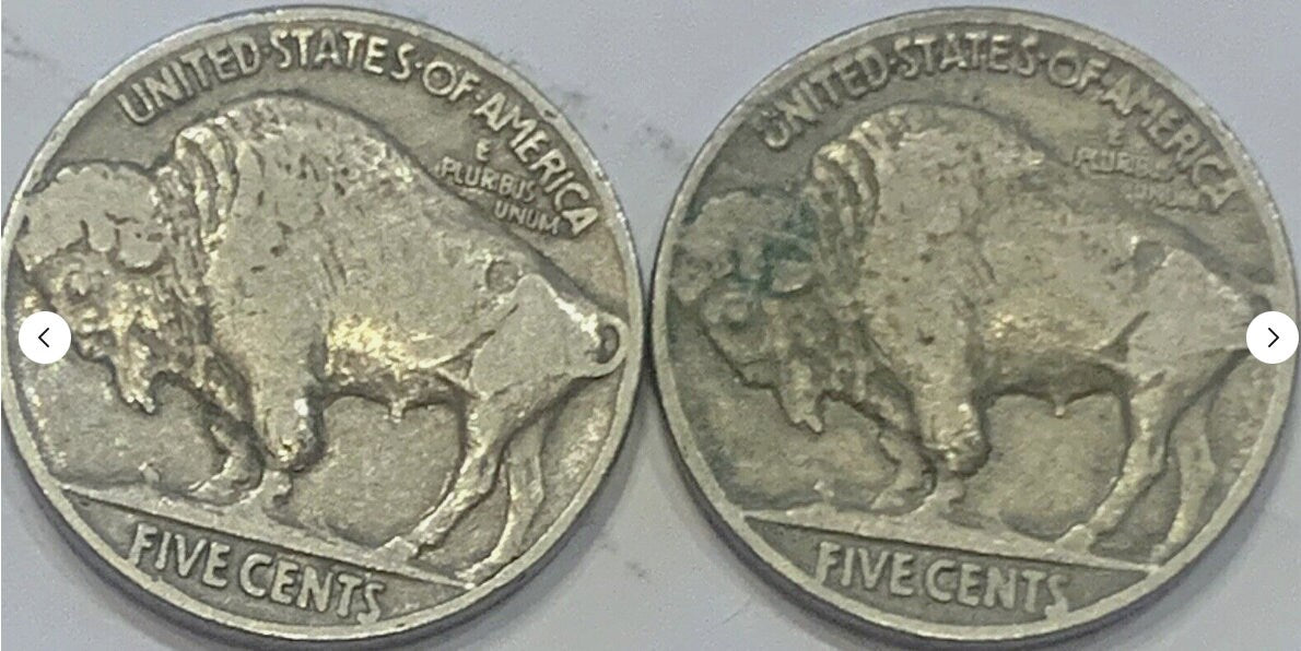 2 Pcs 1936 USA 5 Cents Coin - A Historical Treasure with Potential Errors