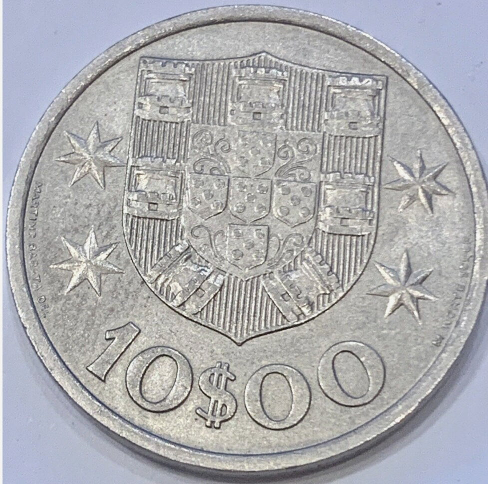 1973 Portugal 10 Escudos - Rare Coin!