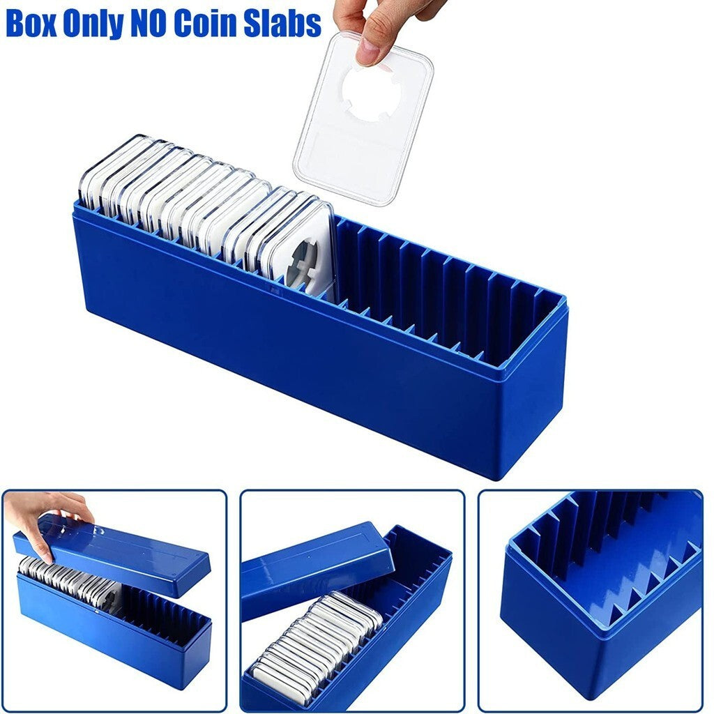 Coin Storage Box Collection Case for 20 PCGS NGC PCCB Pmgab Slab Coin Holders