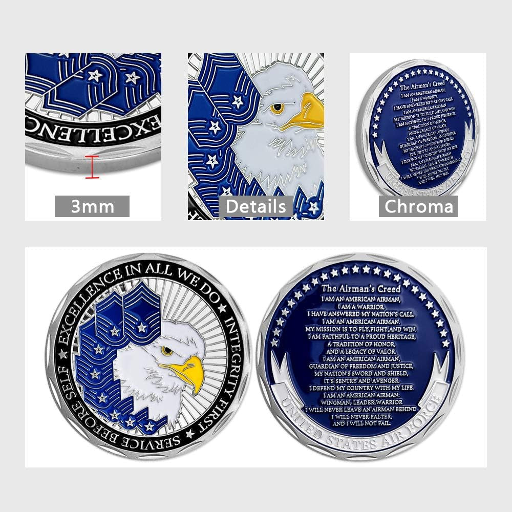 United States Air Force Airman'S Creed Military Challenge Coin