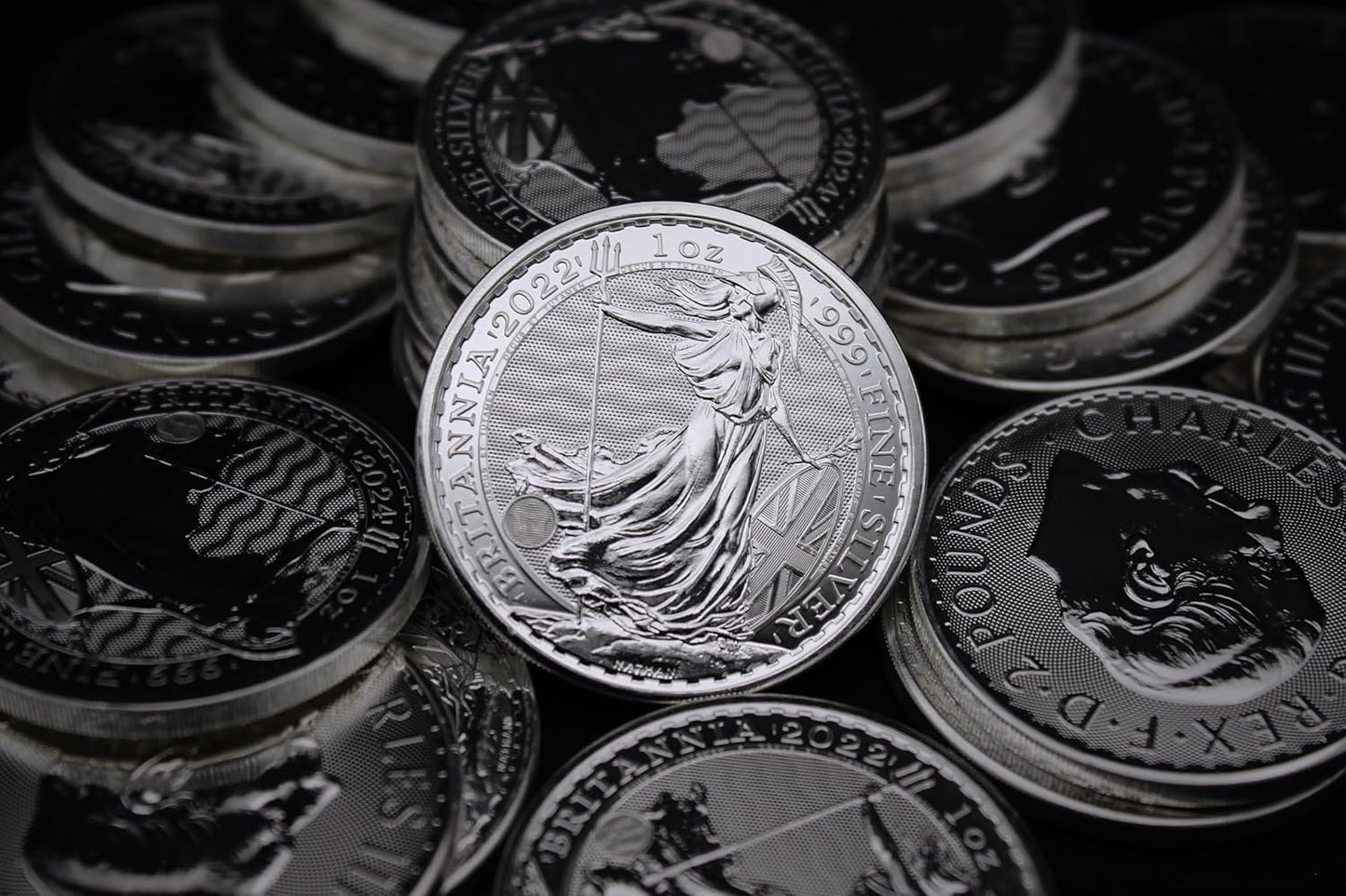 2022-1 Oz Silver Britannia Coin Brilliant Uncirculated (BU) with a Certificate of Authenticity £2 Seller BU