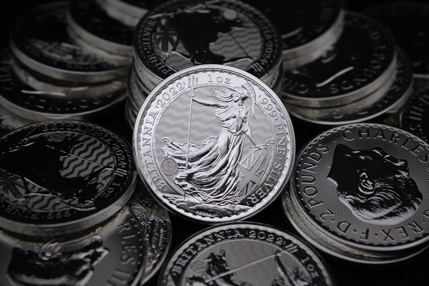 2022-1 Oz Silver Britannia Coin Brilliant Uncirculated (BU) with a Certificate of Authenticity £2 Seller BU