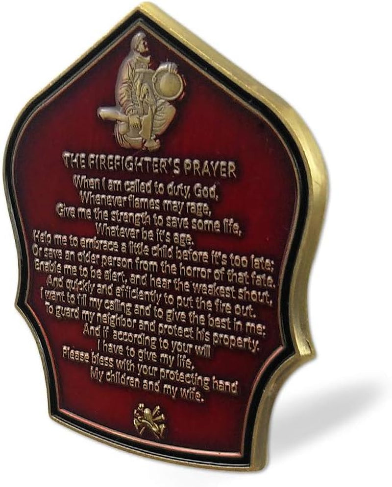 Firefighter Prayer Challenge Coin Fireman Gifts