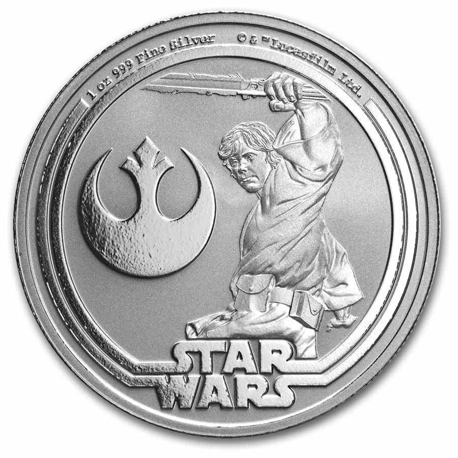2025 Niue 1 Oz Ag Star Wars Luke Skywalker (MD® Premier +PCGS FS)