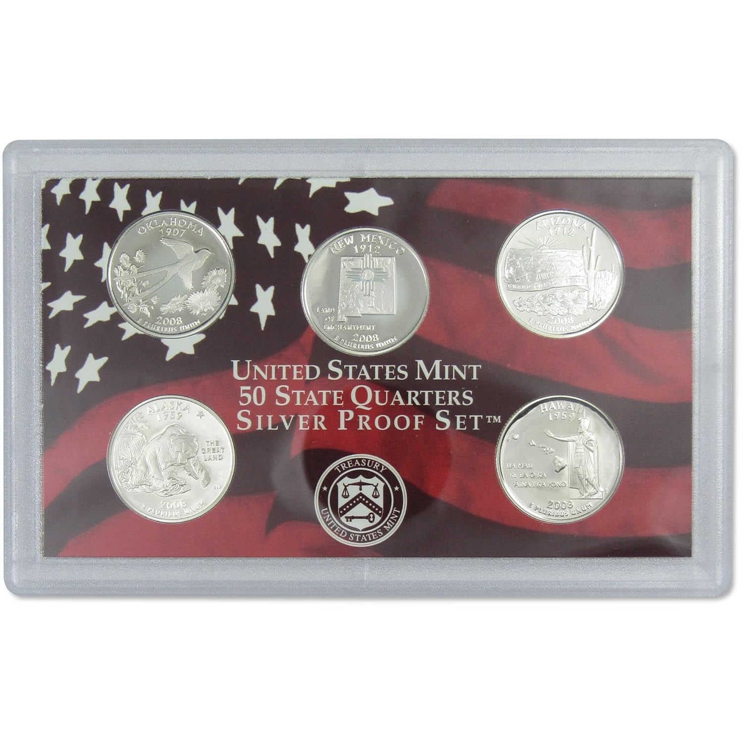 2008 Silver Proof Set U.S. Mint Original Government Packaging OGP COA