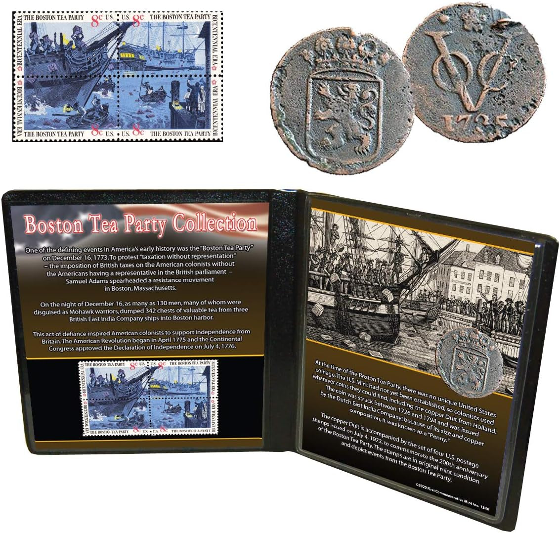 Boston Tea Party Coin and Stamp Collection
