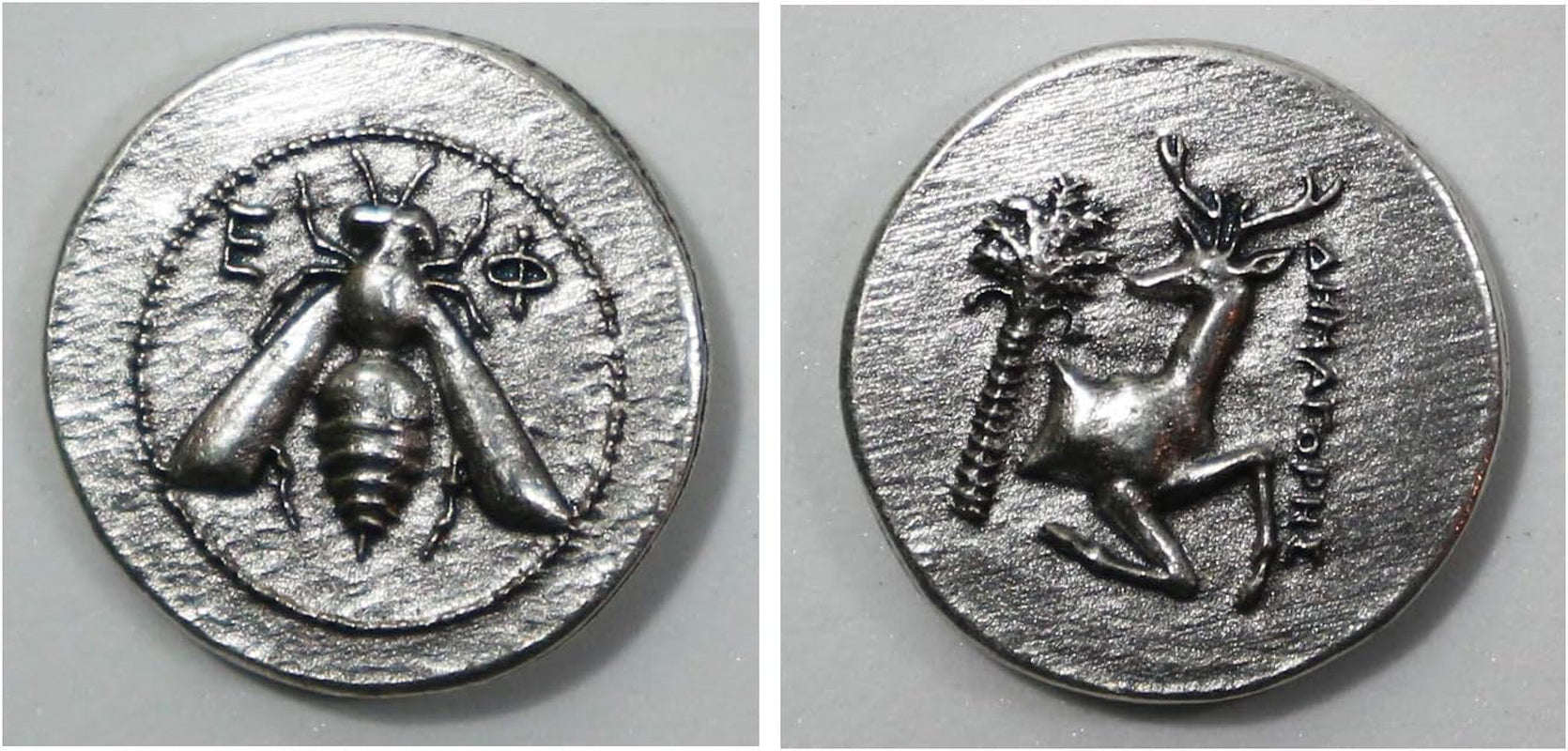 Silver Plated Ancient Greek Coins - Reproduction Tetradrachm - 5 Pieces Set