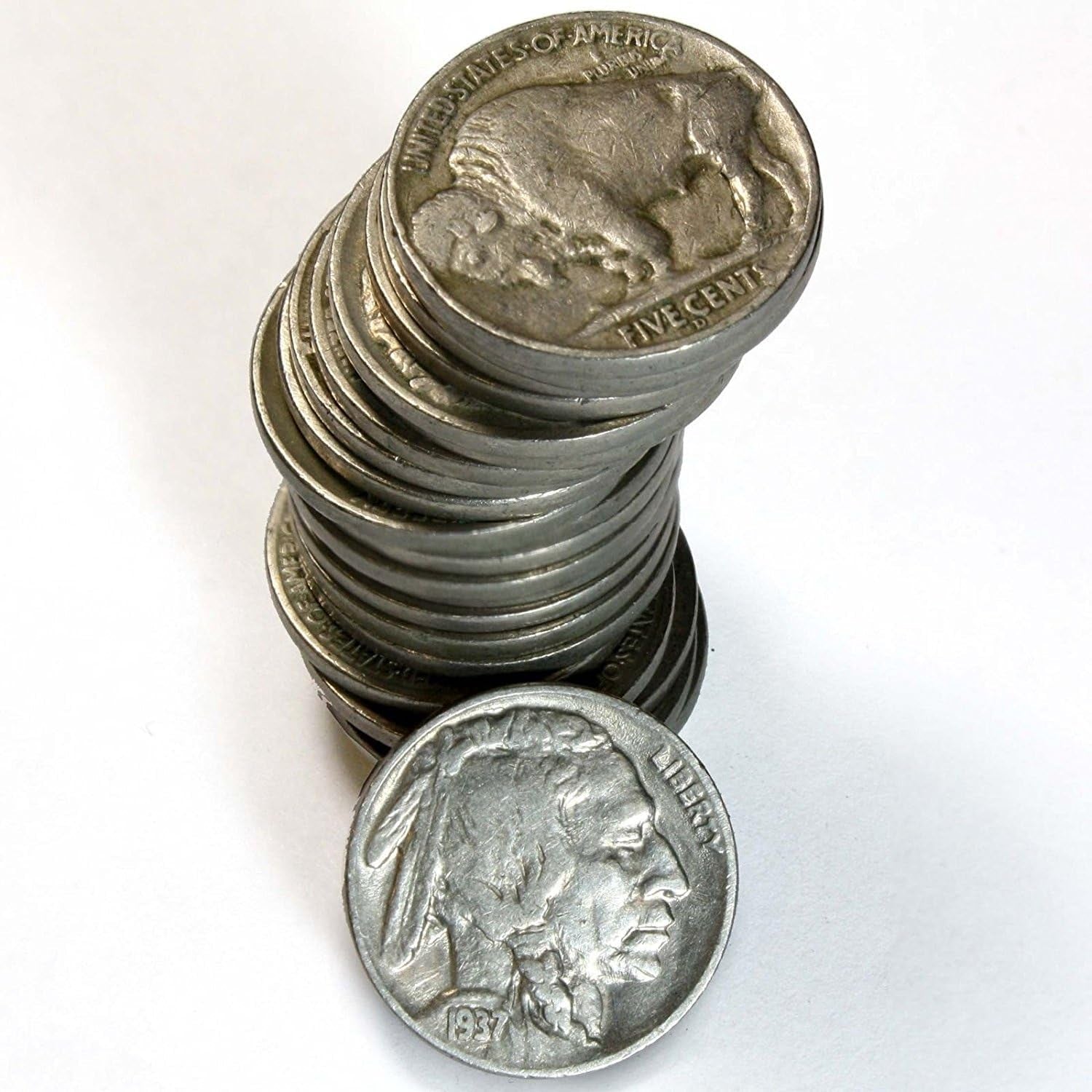 Collection of 25 Full Date Indian Head / Buffalo Nickels.