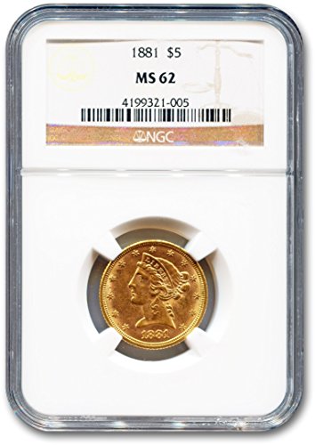 $5.00 Gold Half Eagle Denominational 2-Coin Set MS-62