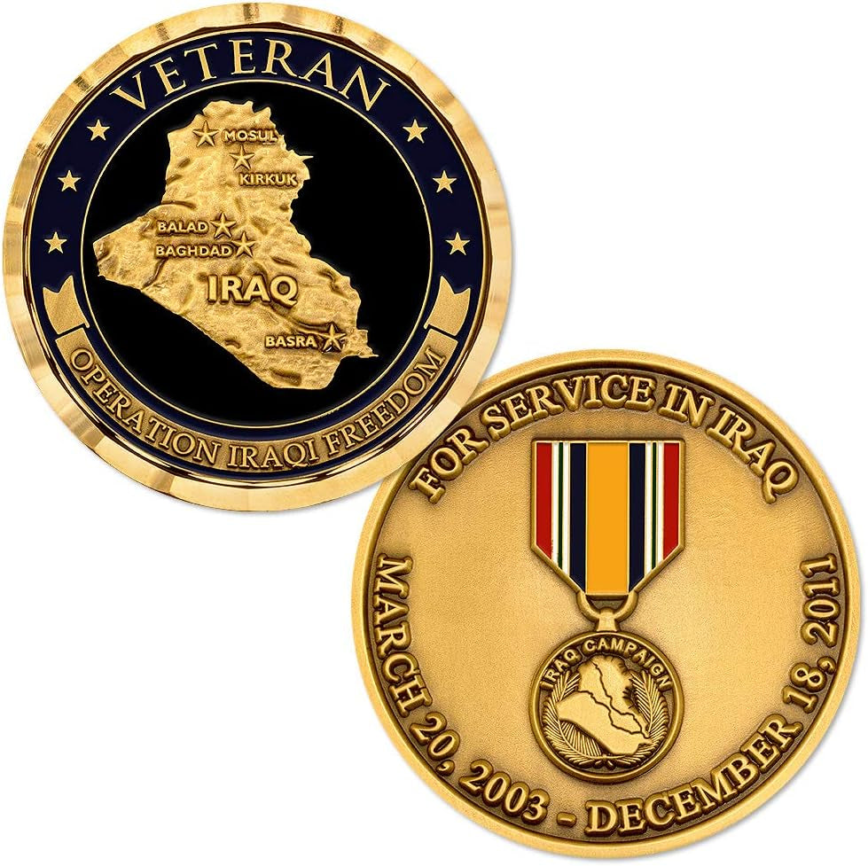 Operation Iraqi Freedom Veteran 2003-2011 Bronze Challenge Coin