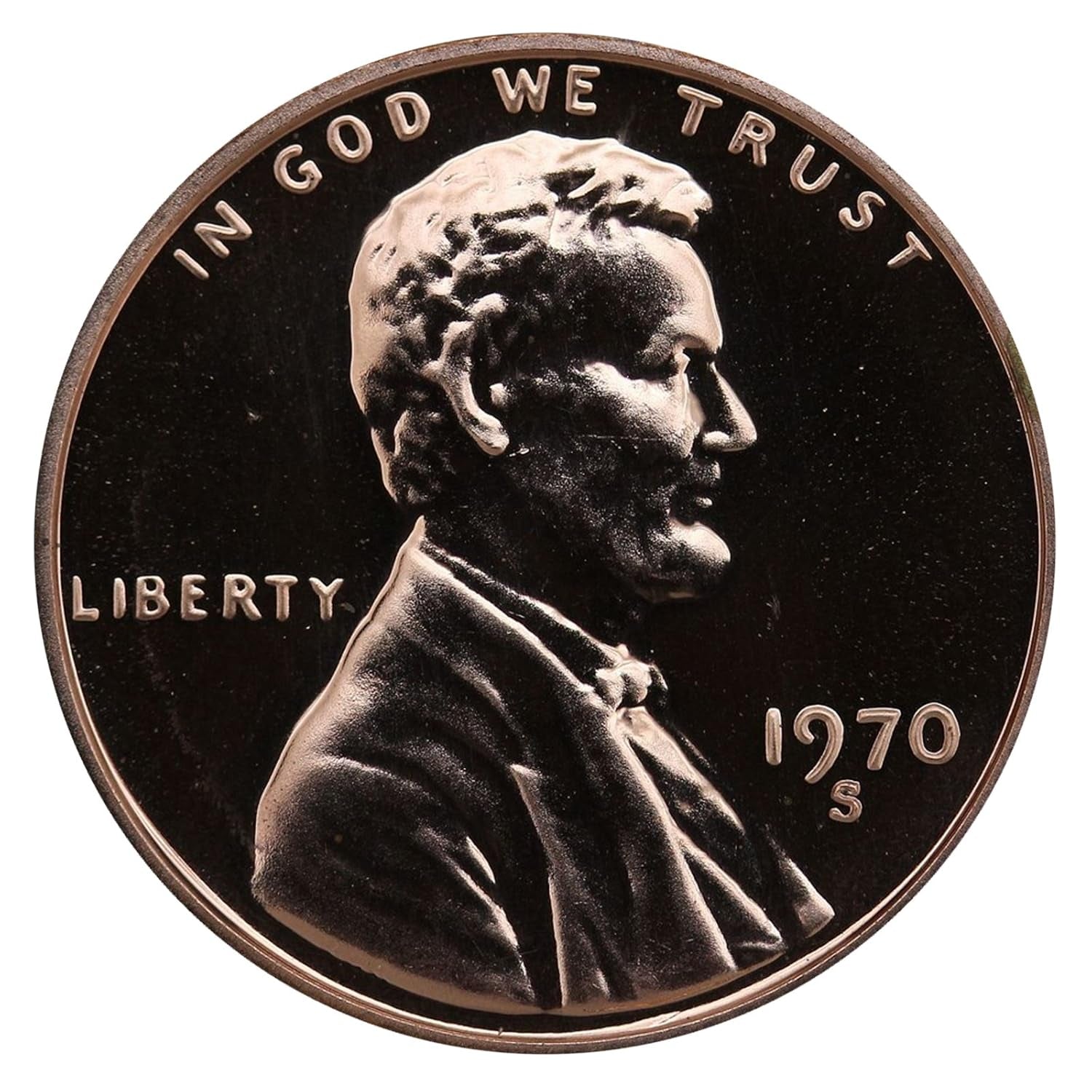 1970 S Gem Proof Lincoln Memorial Cent Penny US Mint Proof