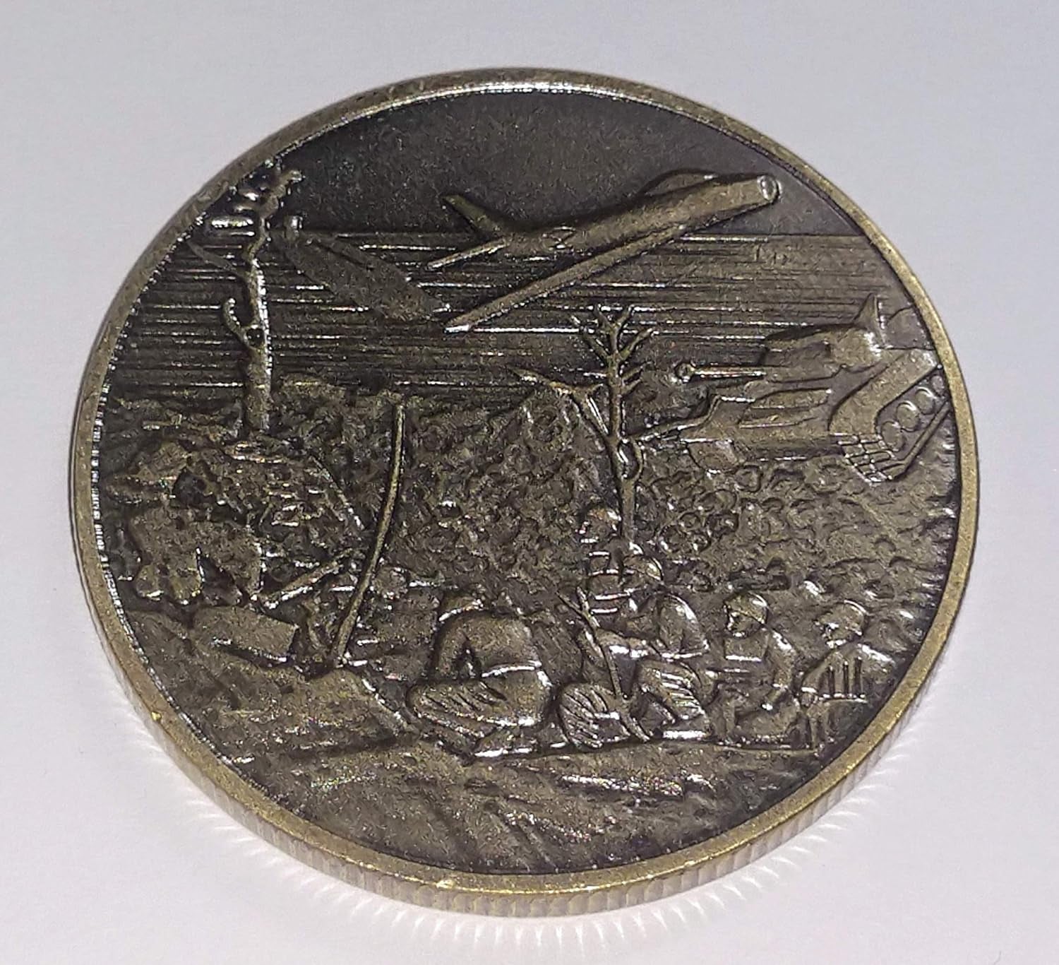 Korean War Veteran Military Challenge Art Coin
