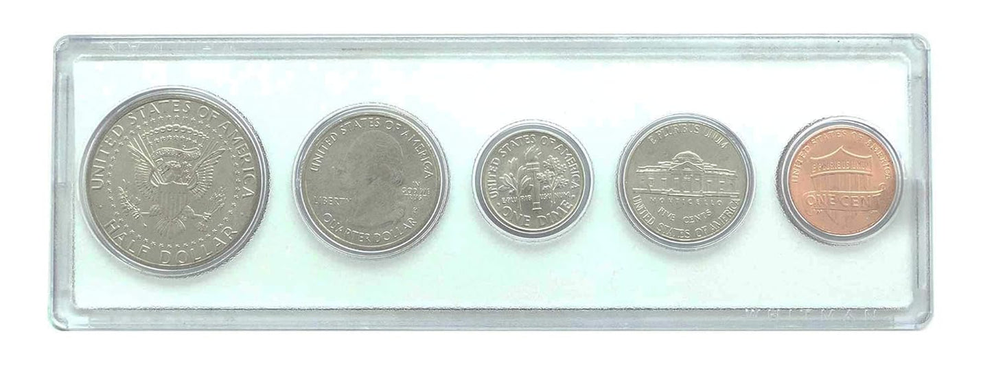 2012-5 Coin Birth Year Set in American Flag Holder Collection Seller Uncirculated