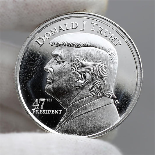 2025 President Trump 47Th President 1Oz .999 Silver Coin in Air Tite Holder Dollar Uncirculated