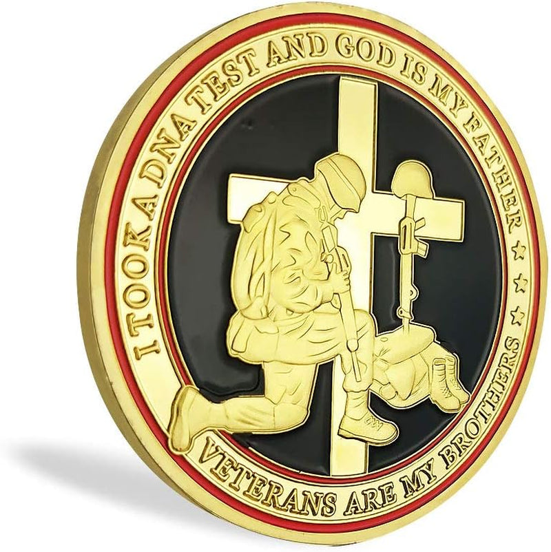 Military Veterans Creed Challenge Coin Thank You for Your Service