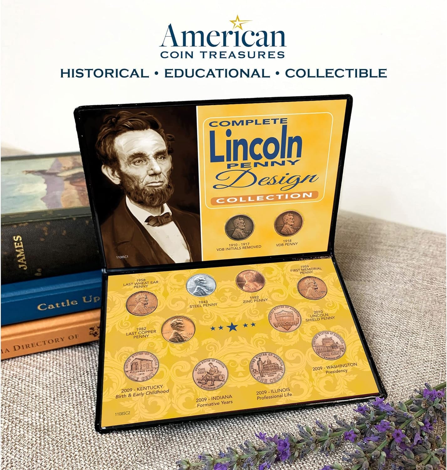 American Coin Treasures Complete Lincoln Penny Design Collection