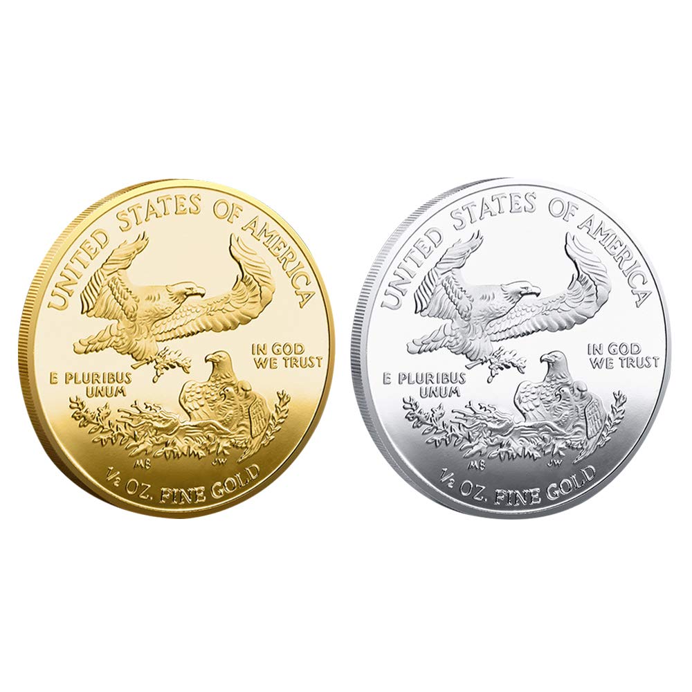 Juego único de monedas conmemorativas de la Estatua de la Libertad 2021: ¡Edición Bestkai Gold &amp; Silver!