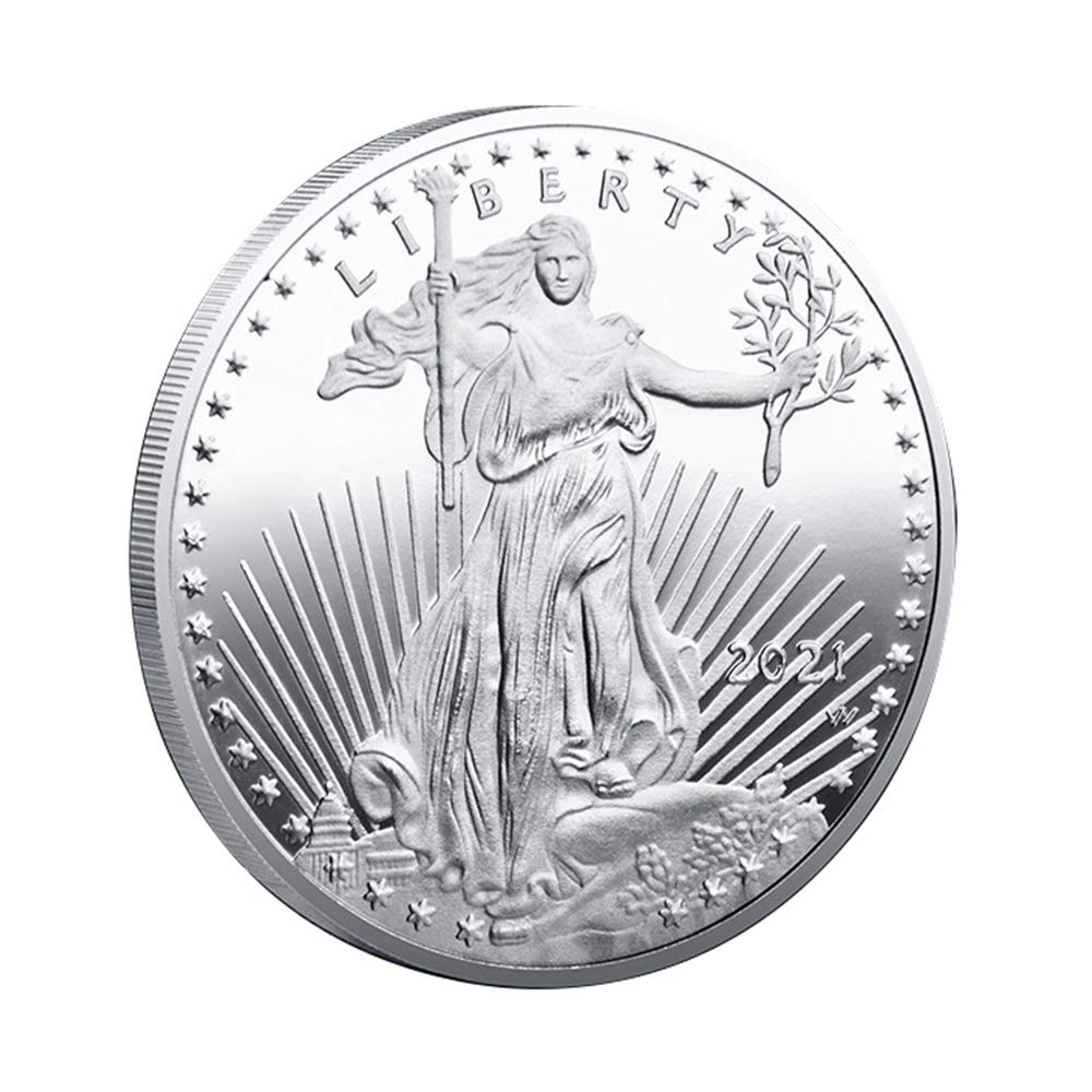 Juego único de monedas conmemorativas de la Estatua de la Libertad 2021: ¡Edición Bestkai Gold &amp; Silver!