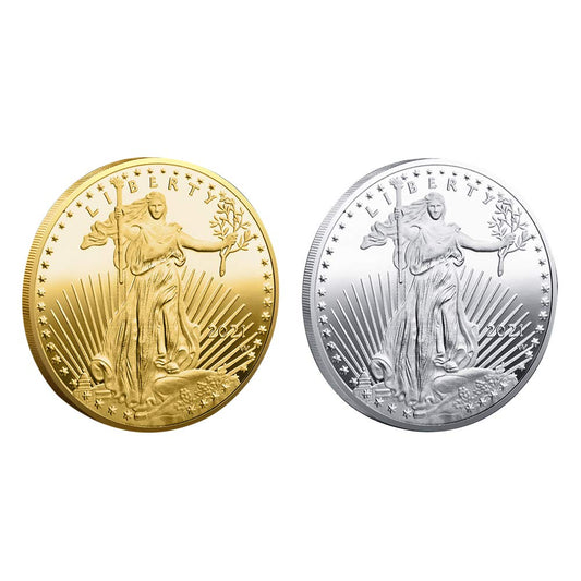 Coffret unique de pièces commémoratives de la Statue de la Liberté 2021 – Édition or et argent Bestkai !