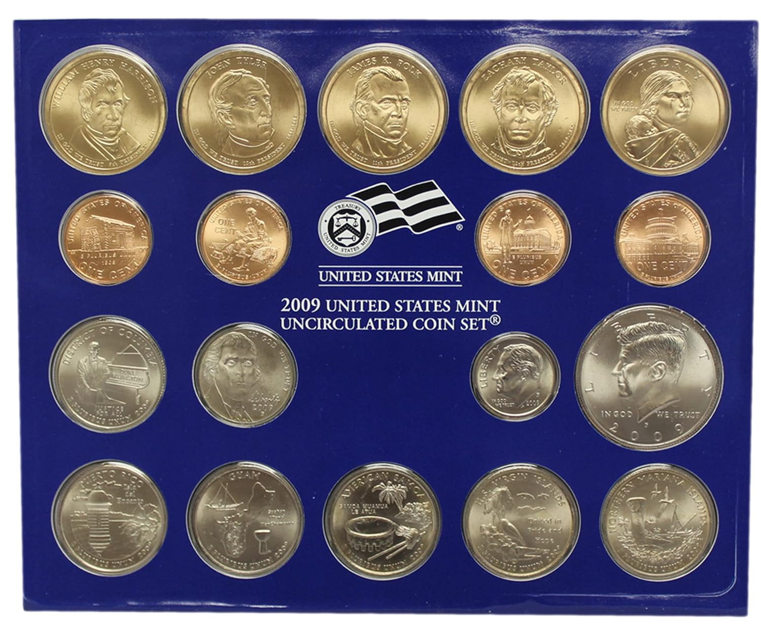 2009 P, D U.S. Mint - 36 Coin Uncirculated Set with Coa Uncirculated