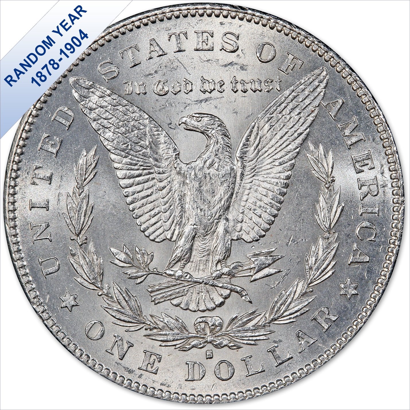 (1878-1904) Morgan Silver Dollar (BU) $1 Brilliant Uncirculated