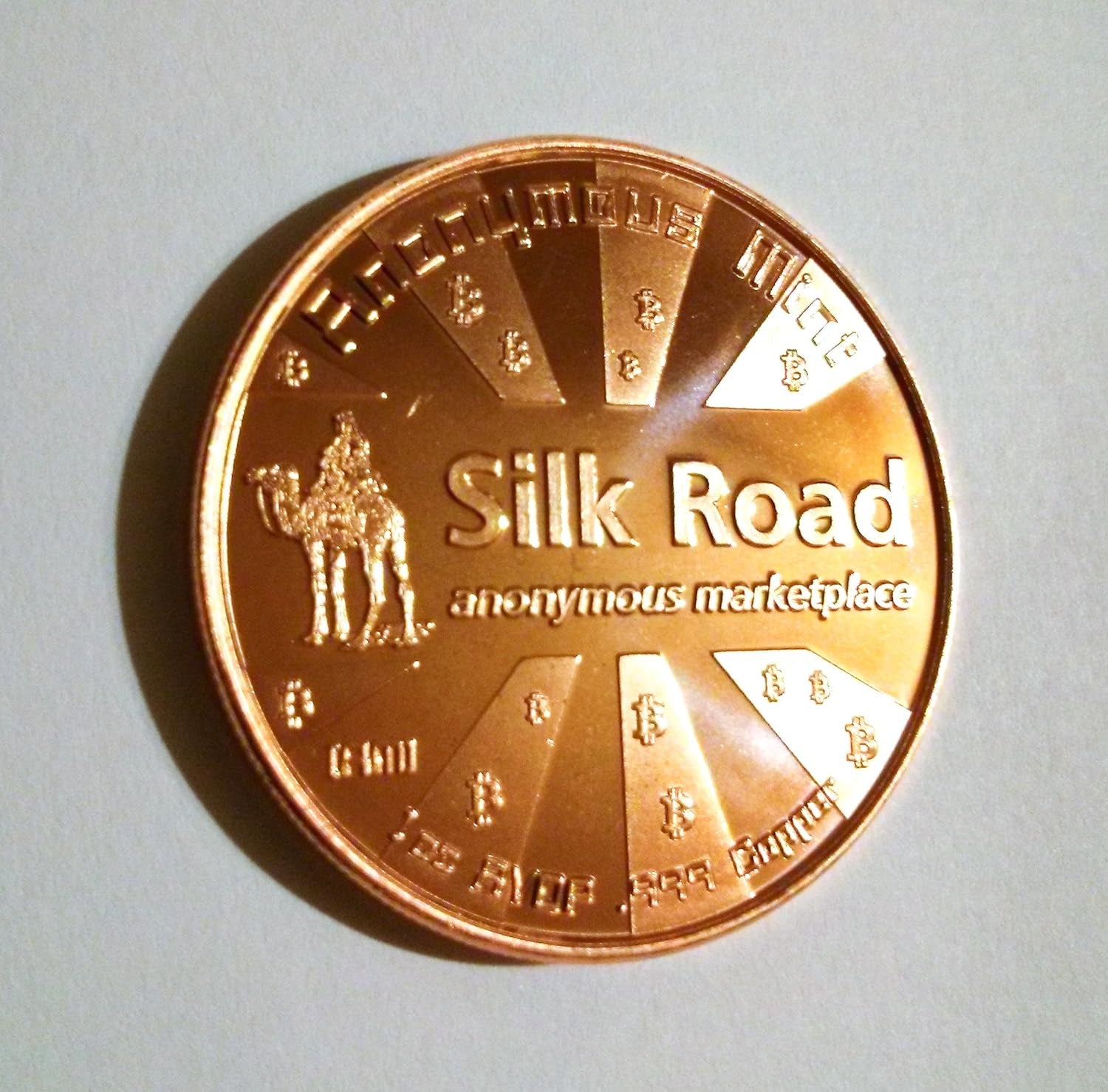 Silk Road Bitcoin 1 Oz .999 Copper Commemorative Coin