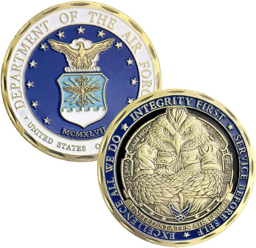 U.S.AF Core Values Air Force Military Challenge Coin