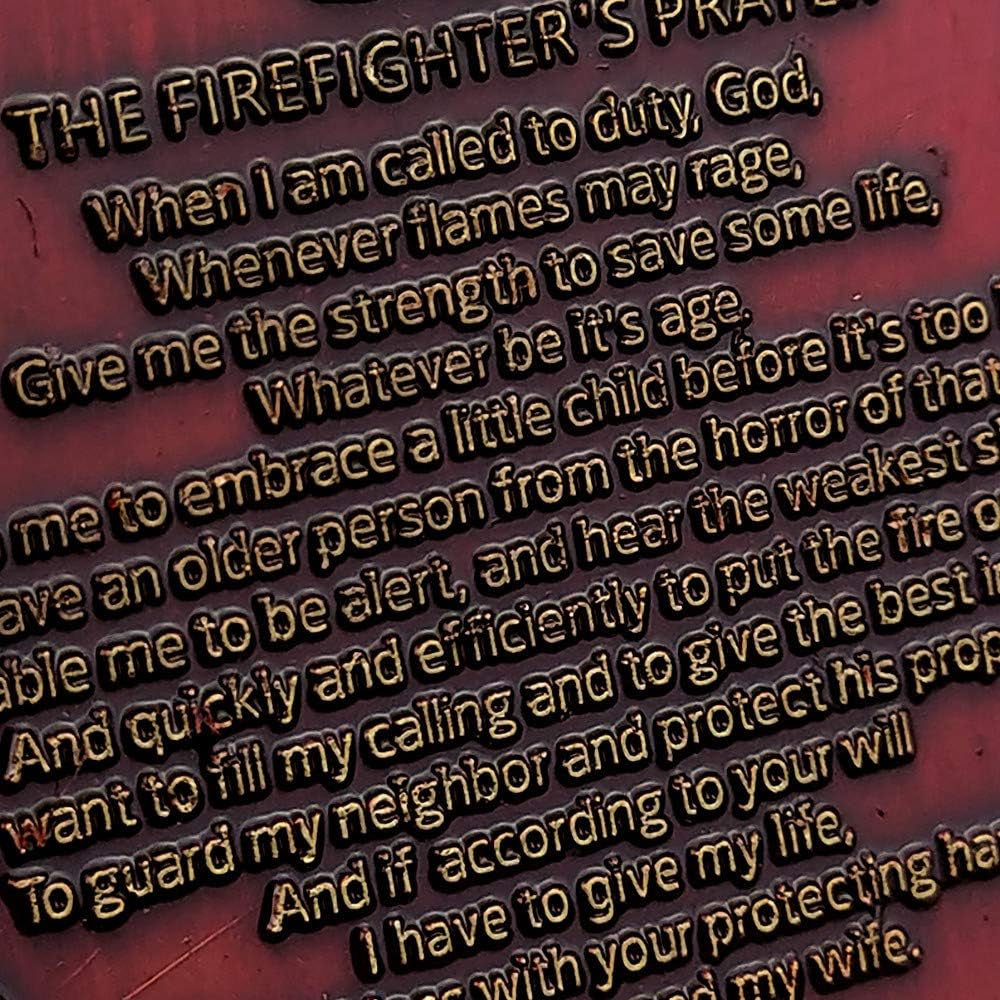 Firefighter Prayer Challenge Coin Fireman Gifts