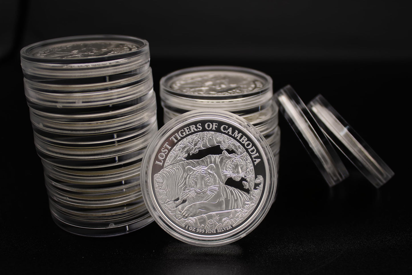 Exclusive 2024 Silver Lost Tigers of Cambodia Coin - Collectible Treasure with COA!”