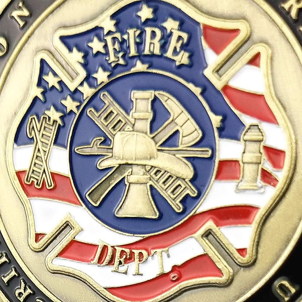 Saint Florian Volunteer Firefighters Prayer Challenge Coin